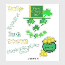 Saint Patrick's Day Leprechaun Vinyl Aufkleber