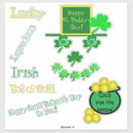 Saint Patrick's Day Leprechaun Vinyl Aufkleber