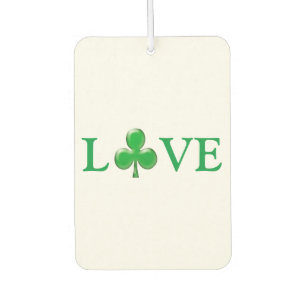Saint Patrick's Day Liebe Green Clover Kleeblatt Autolufterfrischer