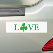 Saint Patrick's Day Liebe Green Clover Kleeblatt B Autoaufkleber (Auf Auto)