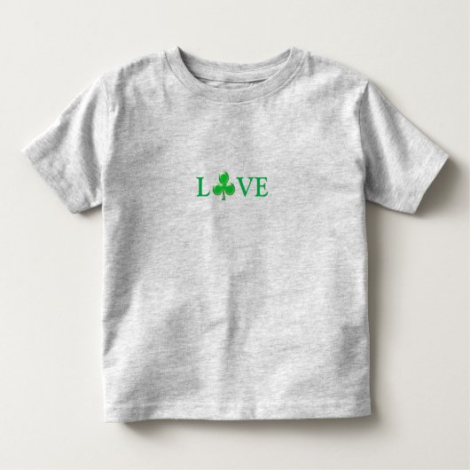 Saint Patrick's Day Liebe Green Clover Kleeblatt Kleinkind T-shirt (Vorderseite)