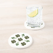 SAINT PATRICK'S DAY PARTY 2 Kleeblatt Sandstein Untersetzer (Seite)