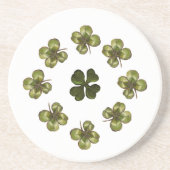 SAINT PATRICK'S DAY PARTY 5 Kleeblatt Sandstein Untersetzer (Vorne)