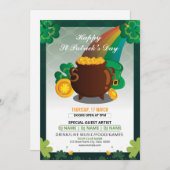 Saint Patrick's Day Party Einladung Flyer (Vorne/Hinten)