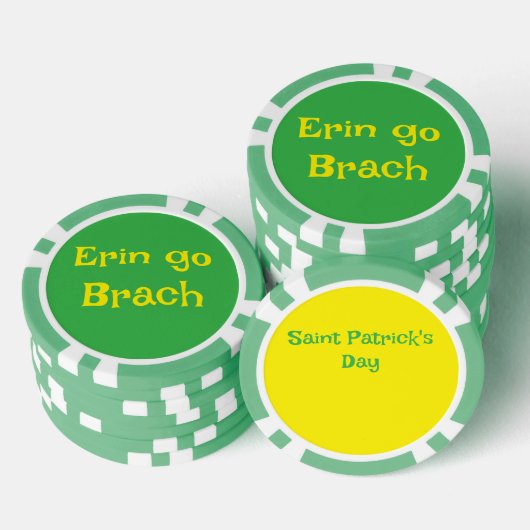 Saint Patrick's Day poker chip (Stapel)
