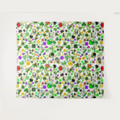 Saint Patrick's Day Race Parade Party Fotobooth Wandteppich (Vorderseite (Horizontal))