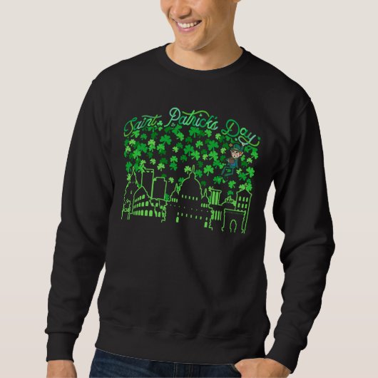 Saint Patrick's Day Rome Italien Sweatshirt (Vorderseite)