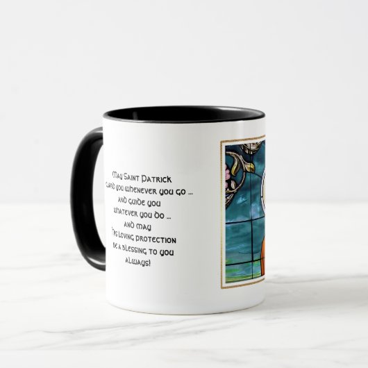 Saint Patrick's Day Segen Geschenk Tasse (Vorderseite Links)