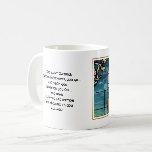 Saint Patrick's Day Segen Geschenk Tasse (Vorderseite Links)