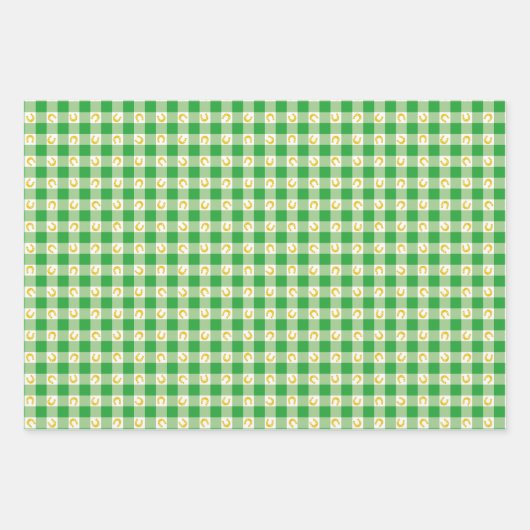 Saint Patricks Day Shamrock & Lucky Charms Green Geschenkpapier Set (Vorderseite 2)