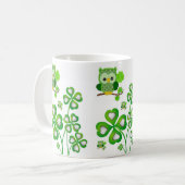 Saint Patrick's Day Tasse Eule (Vorderseite Links)