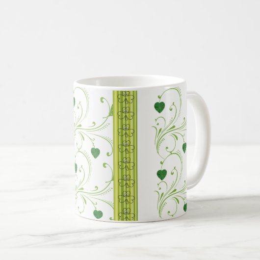 Saint Patrick's Day Tasse Kleeblatt (VorderseiteRechts)