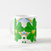 Saint Patrick's Day Tasse Kleeblatt (Vorderseite Links)