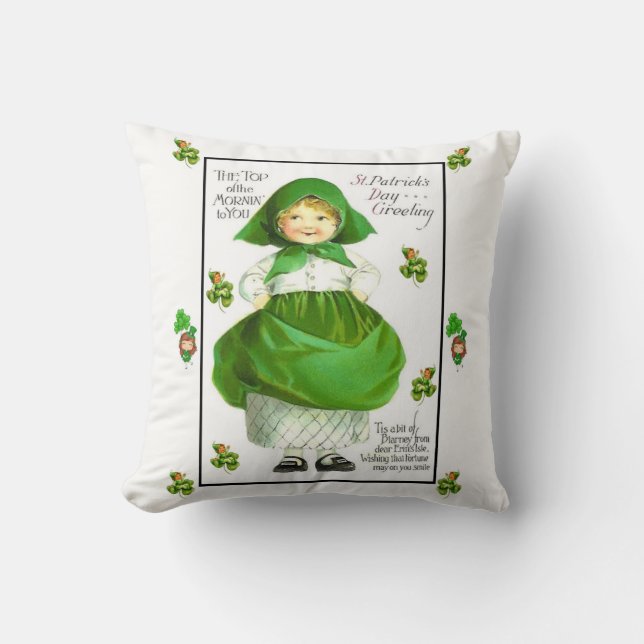 Saint Patrick's Day Throw Kissen (Vorderseite)