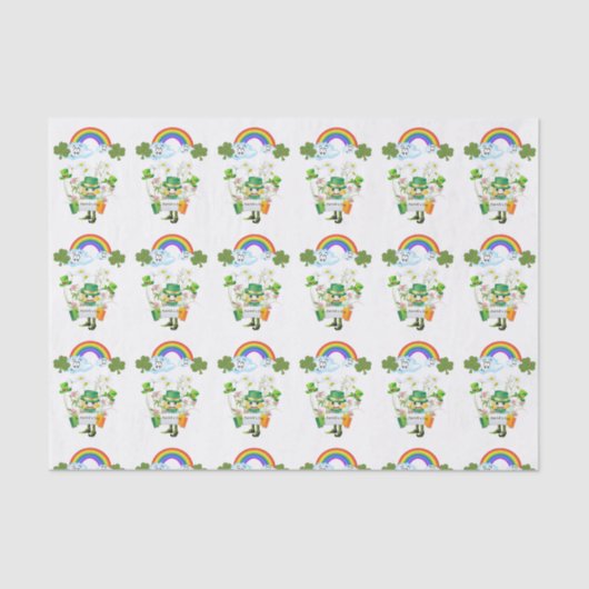 Saint Patrick's Day Tissue Rainbow Seidenpapier (Vorderseite)