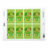 Saint Patrick's Day Zuhause Brew Beer Flasche Etik (Vorne)