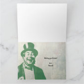 Saint Patricks Friendship Vintage Typography Karte (Innenseite)