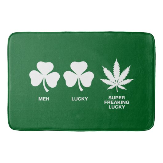 Saint Patricks Funny Party für Typ Badematte (Vorderseite)