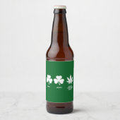 Saint Patricks Funny Party für Typ Bierflaschenetikett (Vorderseite)