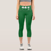 Saint Patricks Funny Party für Typ Capri Leggings (Vorderseite)