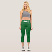 Saint Patricks Funny Party für Typ Capri Leggings (Vorderseite)