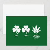 Saint Patricks Funny Party für Typ Einladung (Vorne/Hinten)