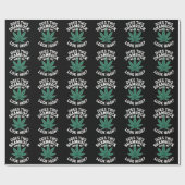 Saint Patricks Funny Party für Typ Große Parade Geschenkpapier (Flach)