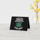 Saint Patricks Funny Party für Typ Große Parade Karte (Gelbe Blume)