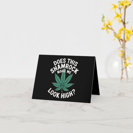 Saint Patricks Funny Party für Typ Große Parade Karte (Gelbe Blume)