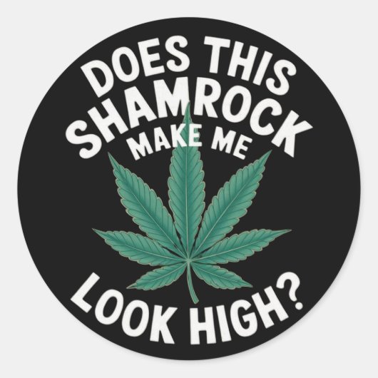 Saint Patricks Funny Party für Typ Große Parade Runder Aufkleber (Vorderseite)