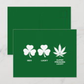 Saint Patricks Funny Party für Typ Postkarte (Vorne/Hinten)