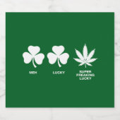 Saint Patricks Funny Party für Typ Schaumweinetikett (Einzelnes Label)