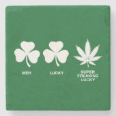 Saint Patricks Funny Party für Typ Steinuntersetzer (Vorderseite)