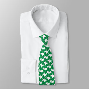 Saint Patricks Green Kleeblatt Pattern Krawatte