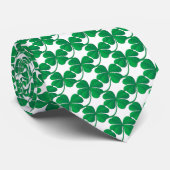 Saint Patricks Green Kleeblatt Pattern Krawatte (Gerollt)