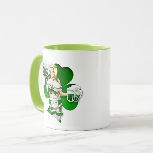 Saint Patricks Green Tasse (Vorderseite Links)
