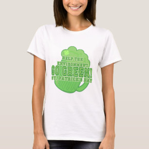 Saint Patricks Grüner Slogan T-Shirt