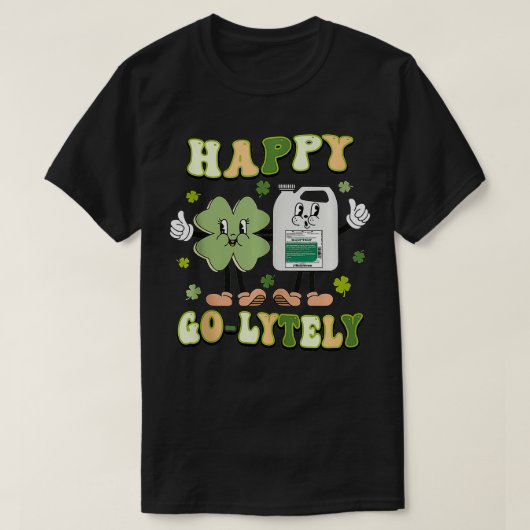 Saint Patricks Happy GoLyremote Nurse St Patricks T-Shirt (Design vorne)