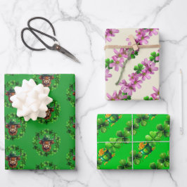 Saint Patricks Irish Celebration Geschenkpapier Set