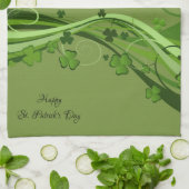 Saint Patrick's Kitchen Handtuch Floral Green (Gefaltet)