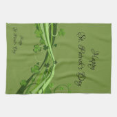 Saint Patrick's Kitchen Handtuch Floral Green (Horizontal)