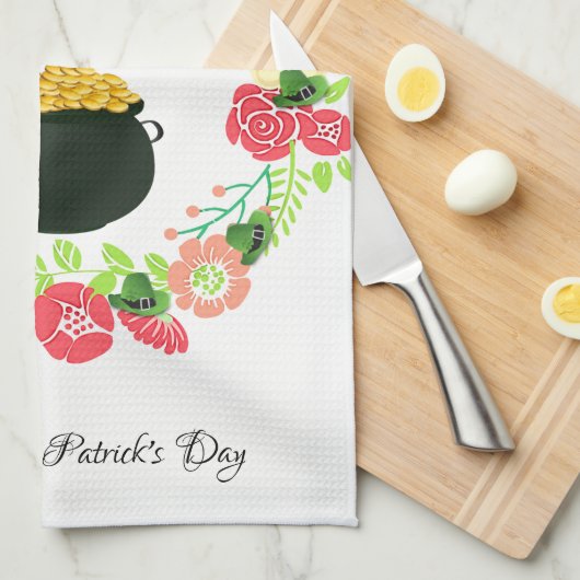 Saint Patrick's Kitchen Handtuch Teddy Bär (Viertel Falte)