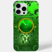 SAINT PATRICK'S KLEEBLATT GREEN DAMASK Case-Mate iPhone HÜLLE (Rückseite)
