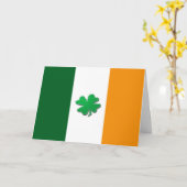 Saint Patrick's Kleeblatt. Karte (Gelbe Blume)