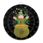 Saint Patrick's Leprechaun Dartscheibe (vorne)