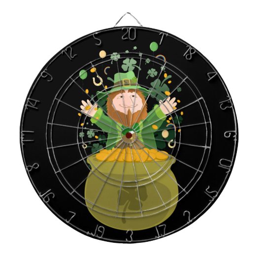 Saint Patrick's Leprechaun Dartscheibe (vorne)