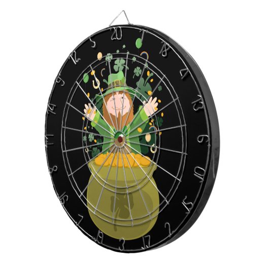 Saint Patrick's Leprechaun Dartscheibe (Vorderseite rechts)