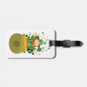 Saint Patrick's Leprechaun Gepäckanhänger (Rückseite horizontal)