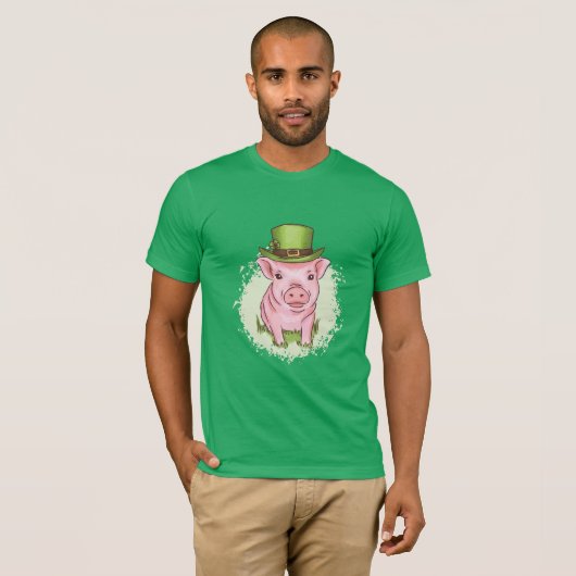 Saint Patricks Pig T-Shirt (Vorne ganz)