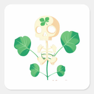 Saint Patricks Shenanigans Quadratischer Aufkleber